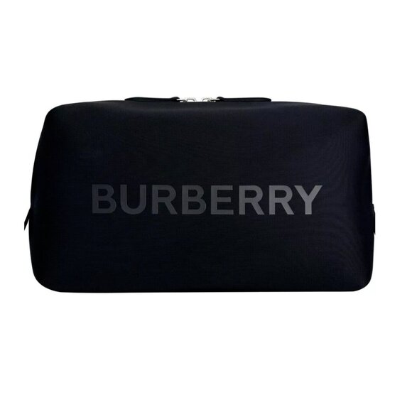 Burberry Cosmetic Makeup Bag Pouch Black